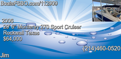 Monterey 270 Sport Cruiser