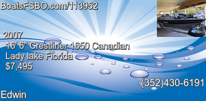 Crestliner 1650 Canadian