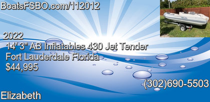 AB Inflatables 430 Jet Tender