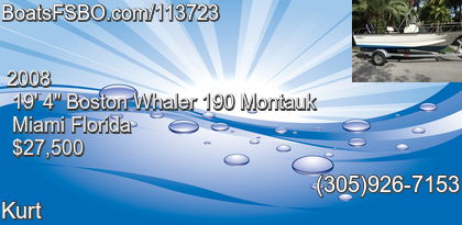 Boston Whaler 190 Montauk
