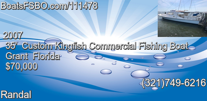 Custom Kingfish Commercial Fishing Boat