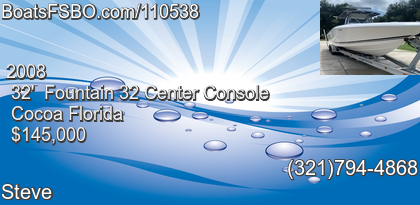 Fountain 32 Center Console