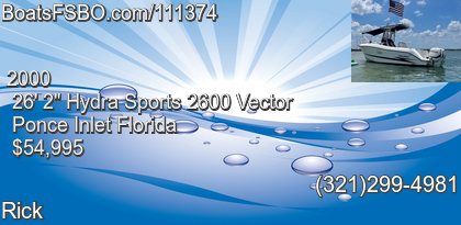 Hydra Sports 2600 Vector