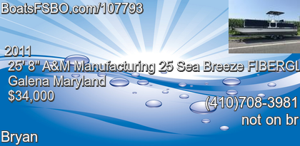 A&M Manufacturing 25 Sea Breeze FIBERGLASS TRITOON