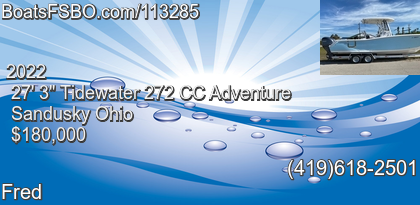 Tidewater 272 CC Adventure