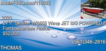 Sealver WB656 Wave JET SKI POWERED BOAT
