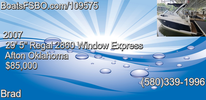 Regal 2860 Window Express