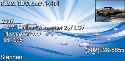 Malibu Wakesetter 247 LSV