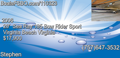 Sea Ray 185 Bow Rider Sport