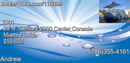 Century 2900 Center Console