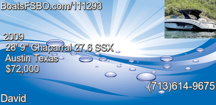 Chaparral 27.6 SSX