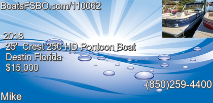Crest 250 HD Pontoon Boat