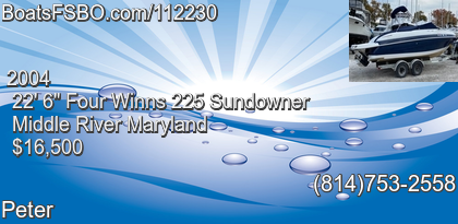 Four Winns 225 Sundowner