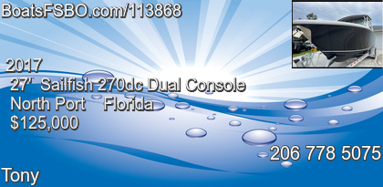 Sailfish 270dc Dual Console