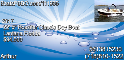 Rossiter Classic Day Boat