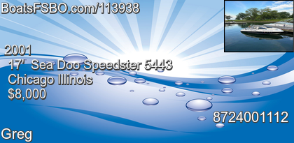 Sea Doo Speedster 5443
