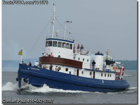 110'  1930 Custom Steel Tug Boat